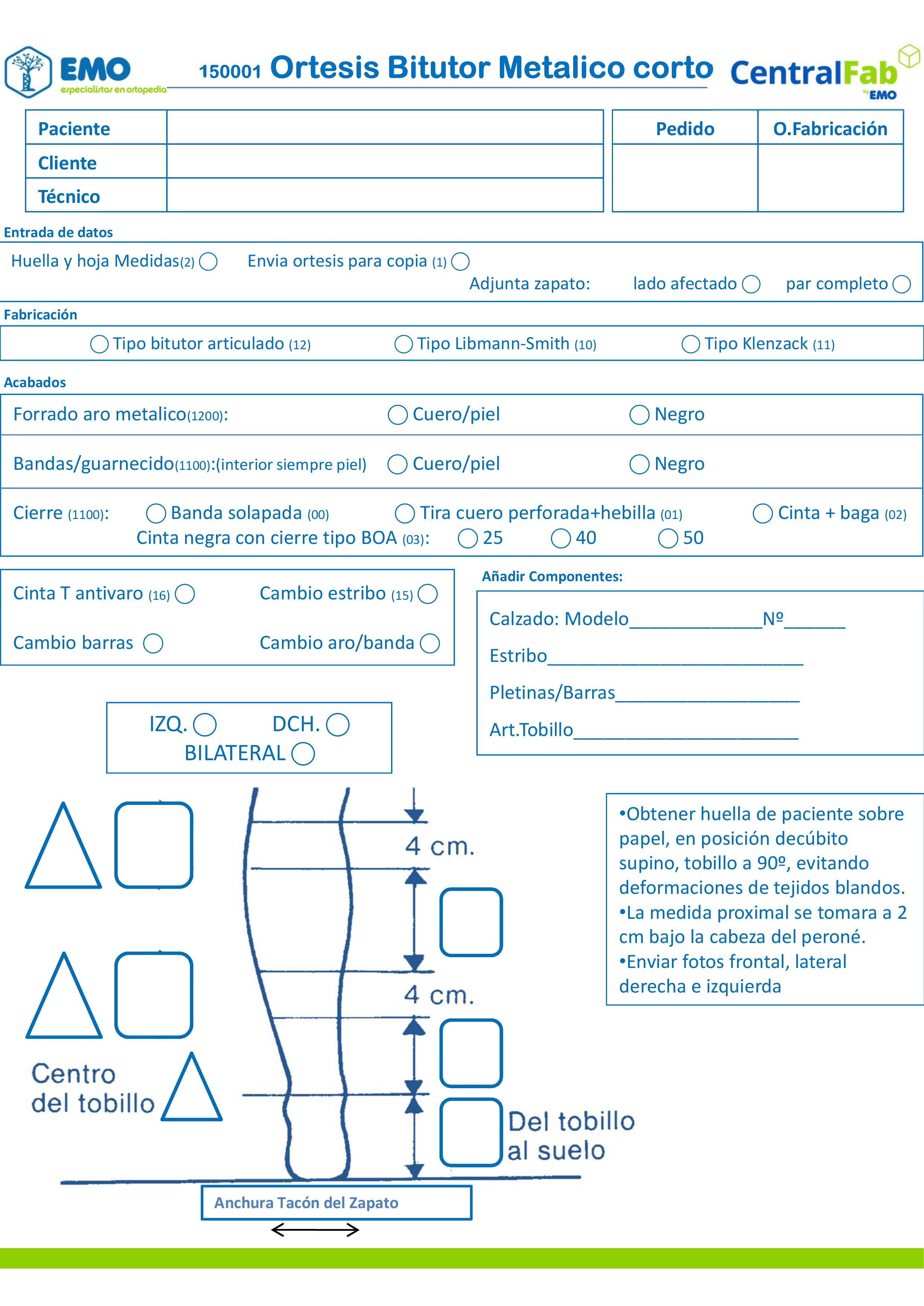 ORTESIS BITUTOR CORTO METALICO